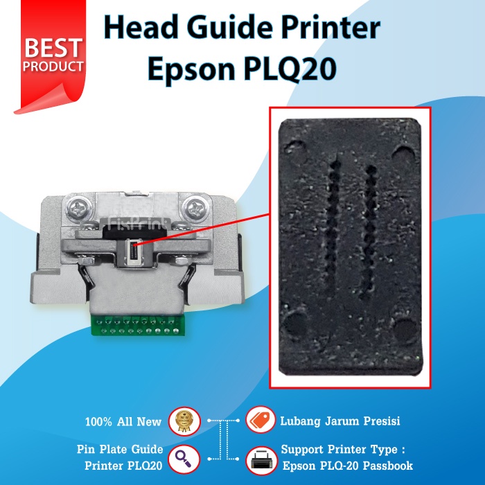 PIN PLATE Kepala Jarum Head PLQ20 Pin Guide Jarum Printhead Epson PLQ-20 PLQ 20