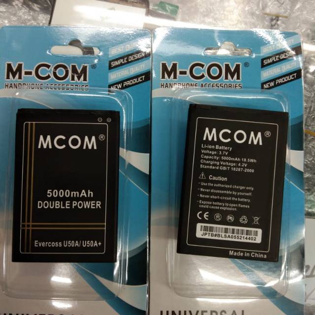 BATERAI BATRE BATTERY CROSS EVERCOSS U50A U50A PLUS DOUBLE POWER MCOM