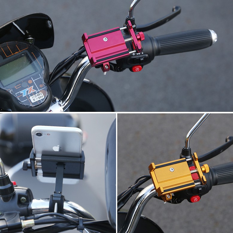 Zacro Smartphone Holder Sepeda Handle Bar Bike Mount YP0715043 Black Grab Medan