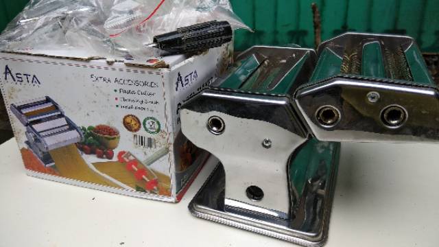 Pasta Maker Asta Alat Membuat Pasta Mie Lengkap dengan Alat Pemotong &amp; Cetak Pasta Termurah TERBAIK