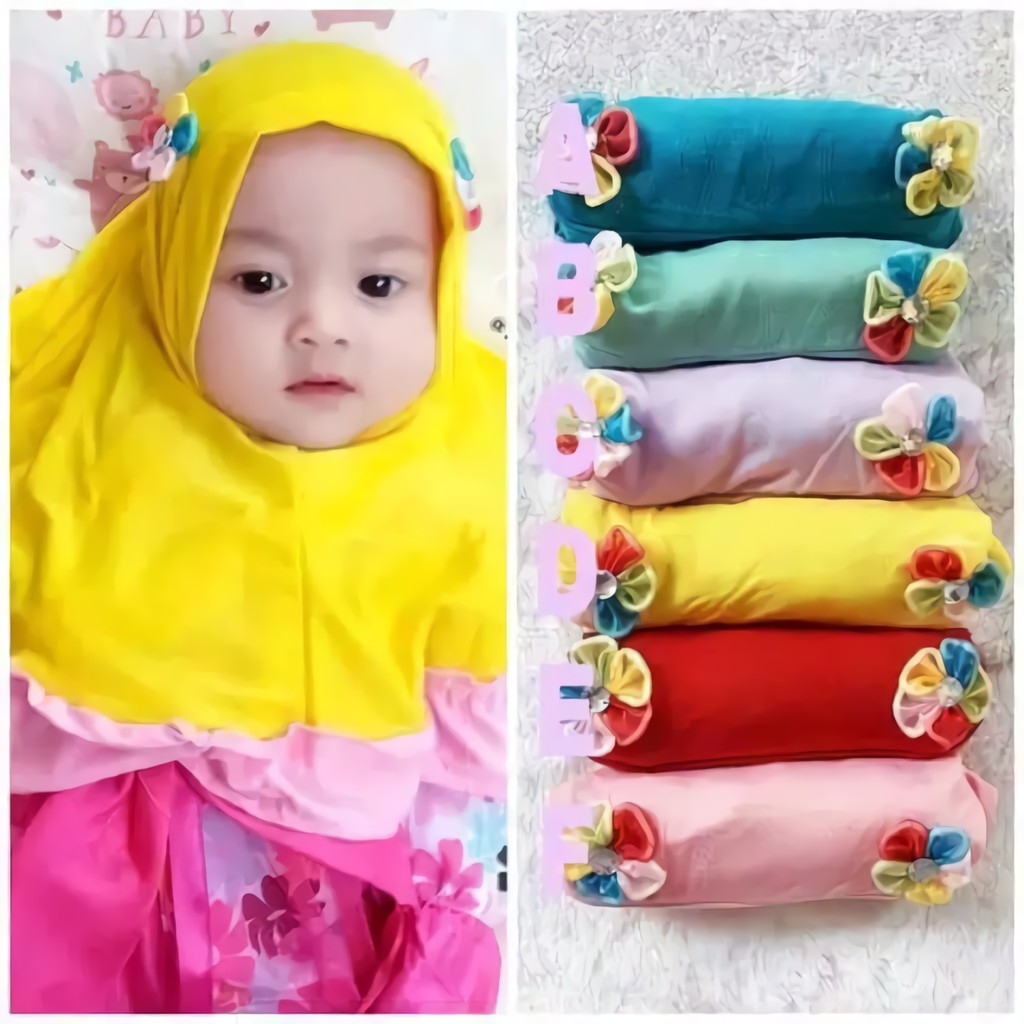 HIJAB ANAK BUNGA 2 JILBAB ANAK HIJAB ANAK MURAH HIJAB JILBAB HIJAB BABY KERUDUNG ANAK-2