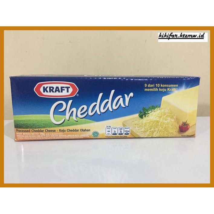 

Ujekujek- Kraft Cheddar / Keju Kraft Cheddar 2Kg -Original.