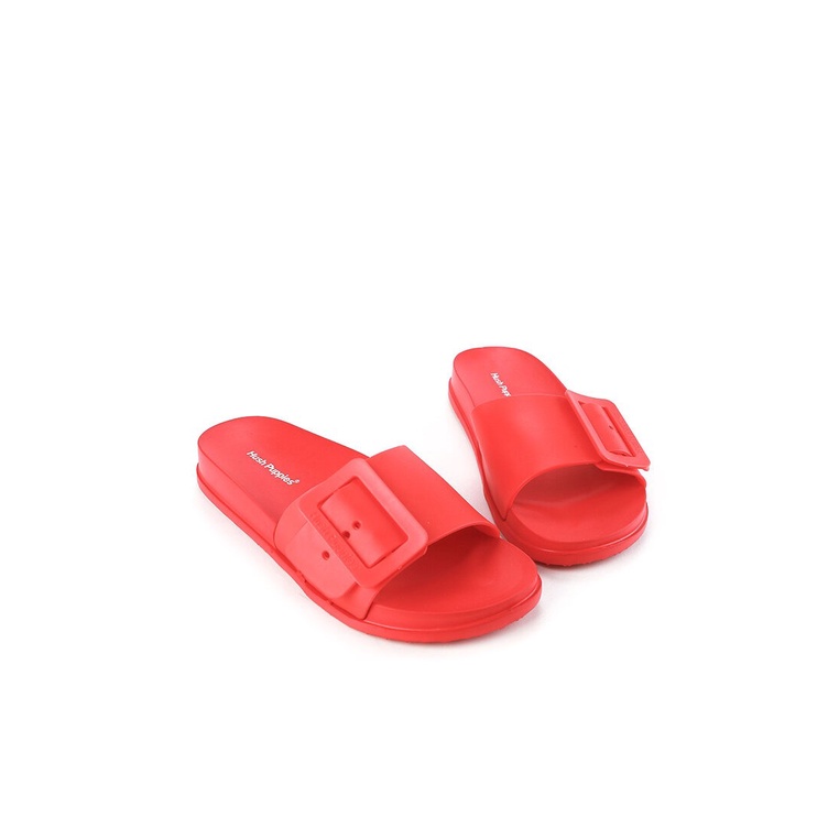 SANDAL SLIDE WANITA HUSH PUPPIES ORIGINAL CASUAL BRANDED RED HW18