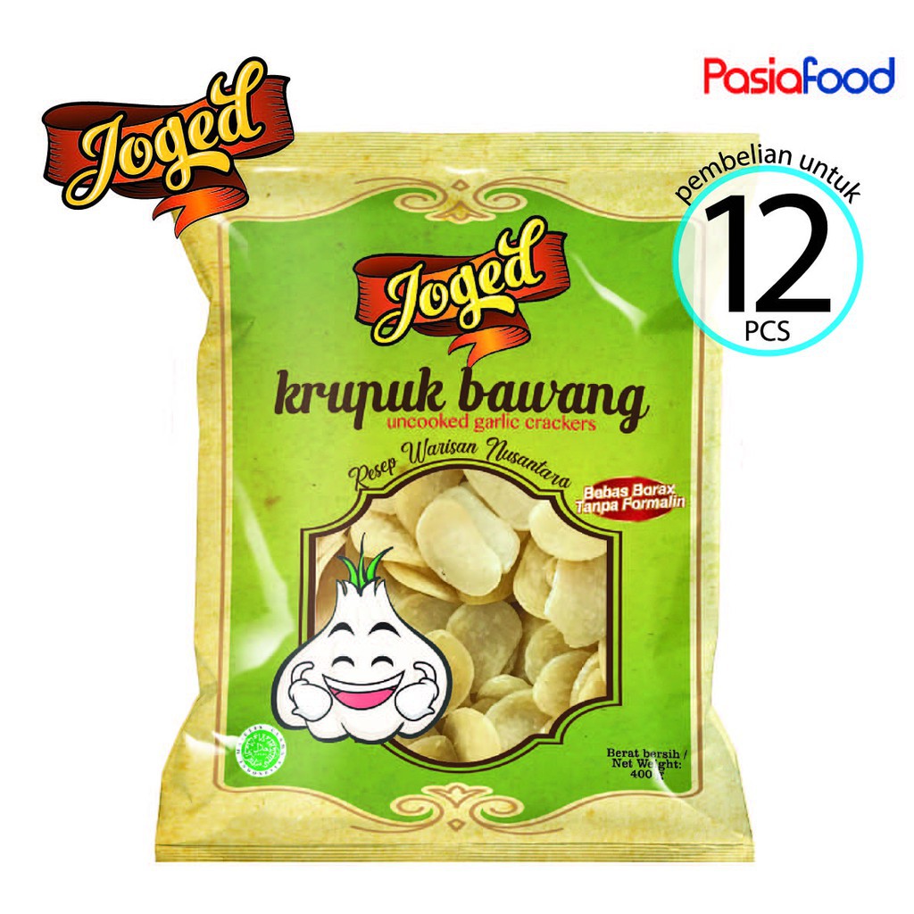 Pasiafood Krupuk Joged Kerupuk Bawang Siap Goreng (12 Pcs)