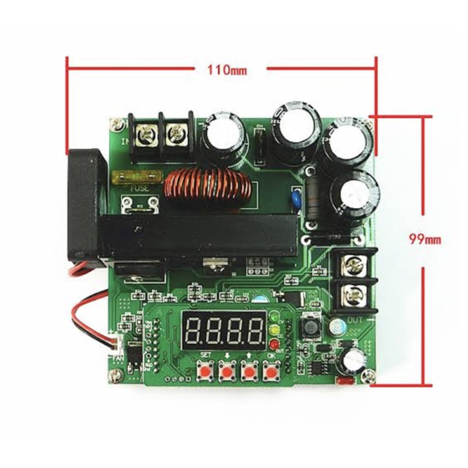 B900W Input 8-60V To 10-120V B 900W DC Boost Converter Regulator Module