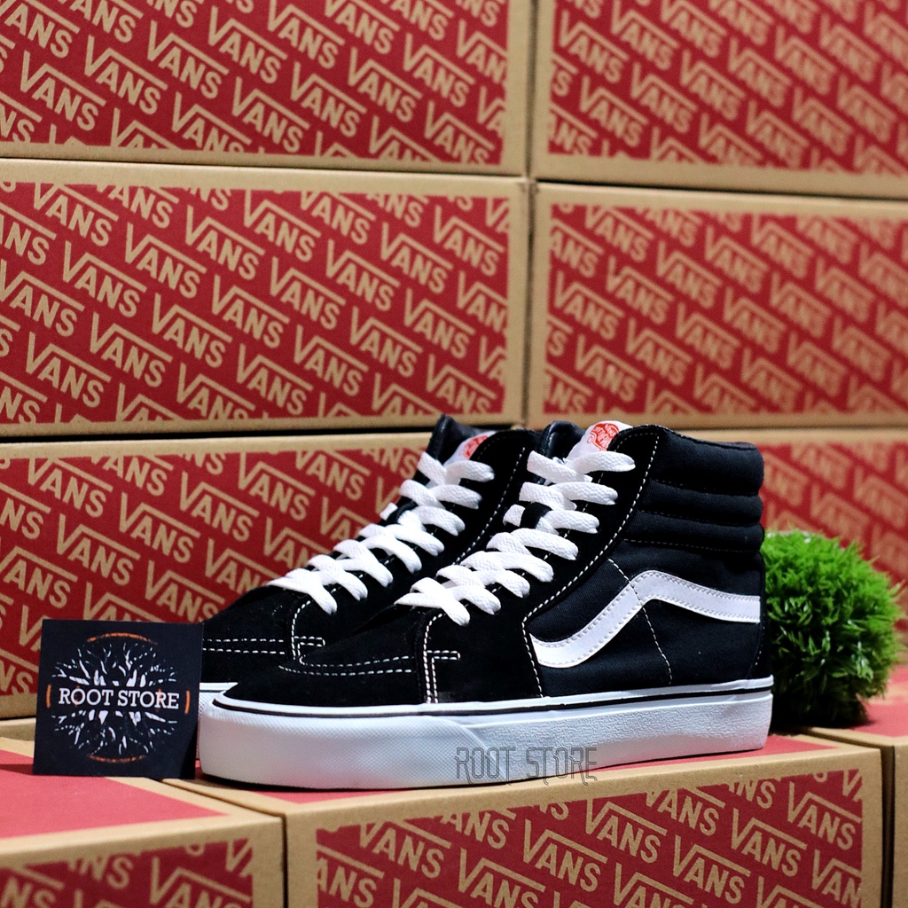 VANS SK8 HI BLACK WHITE / VANS SK8 HIGH CLASSIC