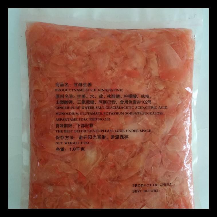 

New Produk Sushi Ginger Pink / Sushi Gary / Acar Jahe 1 Kg Makanan Instan Kaleng