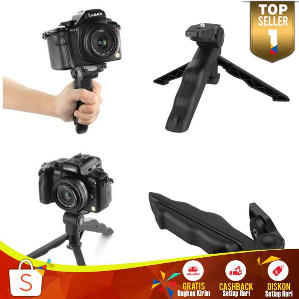 Taffware Mini Tripod Stand Action Camera Kamera DSLR GoPro Xiaomi Yi dan HP Monopod Multifungsi