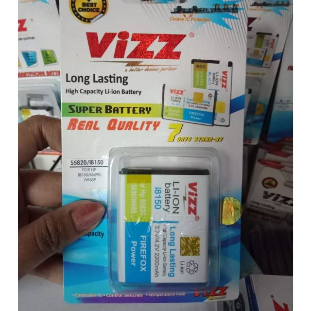 Baterai batre battery vizz samsung i8150 s5820 galaxy wonder double power