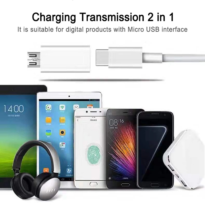 Hot Sale/[Unggulan] Konverter Kabel Android USB Tipe C Ke Micro/Adaptor Data Charger Mini/Kompatibel Dengan Ponsel Laptop Dan Perangkat Lain USB C