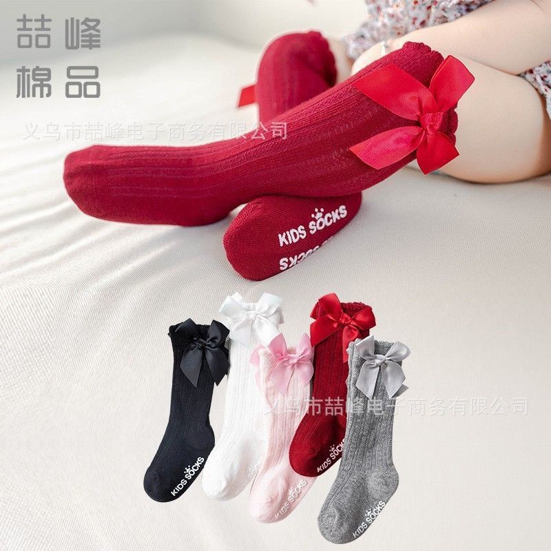 TAFBABY Kaos Kaki Panjang Bayi Anak Pita Balita Long Baby Socks Pita