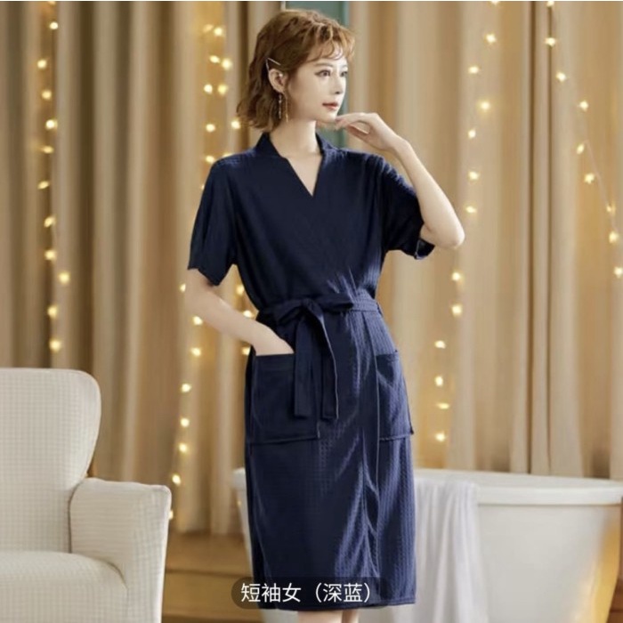 PAJAMAS CEWEK KIMONO HANDUK KAOS IMPORT ALL SIZE NEW LENGAN PENDEK