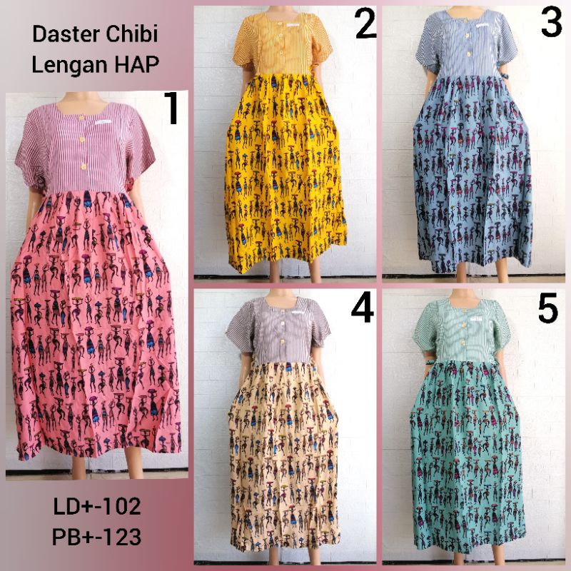 DASTER CHIBI LENGAN HAP MODERN KEKINIAN BUSUI FRIENDLY ADEM TLUP + PTEK