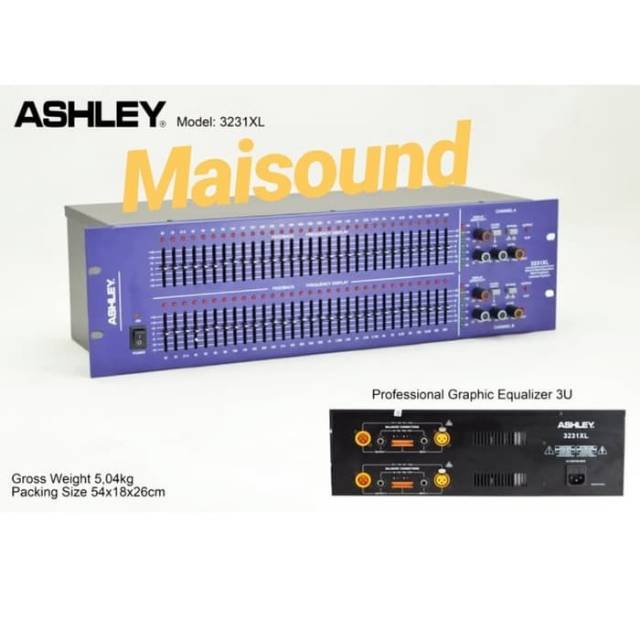 EQUALIZER ASHLEY 3231XL EQUALISER ASHLEY 3231 XL ORIGINAL GARANSI