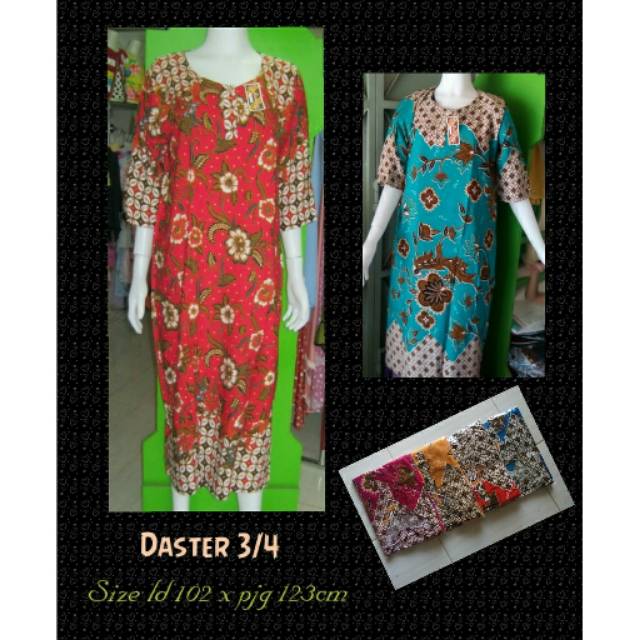  Daster  batik  solo  Daster  3 4 batik  baju  tidur baju  