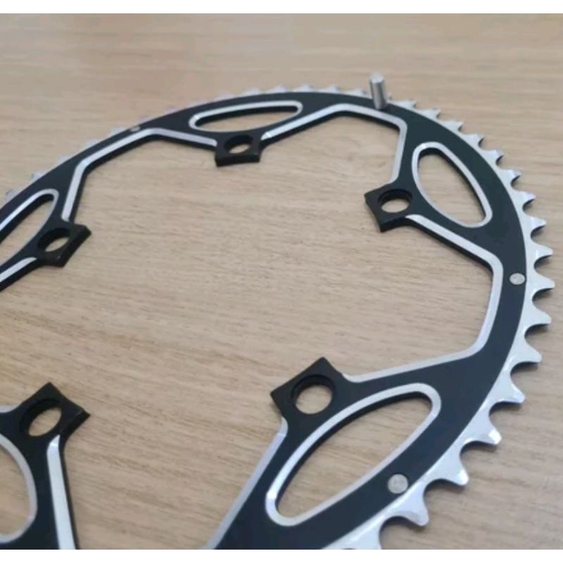 Chainring 53T Alloy BCD 130mm Bisa Double Dan Single . Chain Ring 53 T BCD 130 MM Material Alumunium Bisa Sepeda Roadbike seli