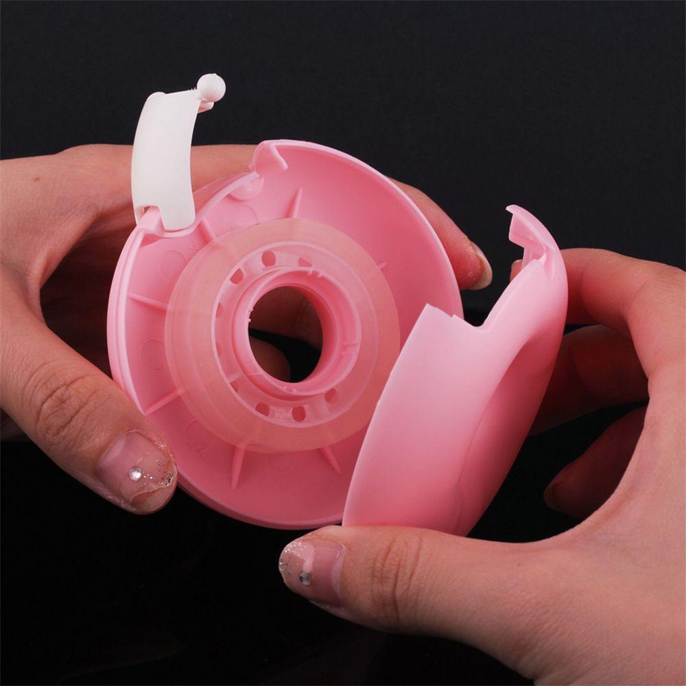 Preva Eyelash Tape Holder Pemotong Lakban Bulu Mata Bentuk Donat Hati Plastik Profesional