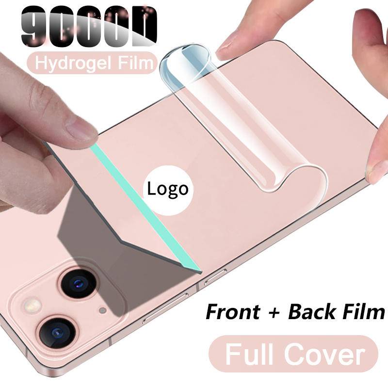 Film Hydrogel 9000D Pelindung Layar Depan Belakang Untuk iPhone 13 12 11 Pro MAX Mini X XS MAX XR SE 2022 2020 6 6s 7 8 Plus