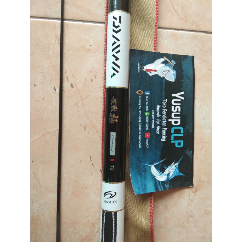 TEGEG DAIWA HAMON 7.2 Meter Bulan Ini Free UJUNG JORAN KARBON 1 PLUS Paralon