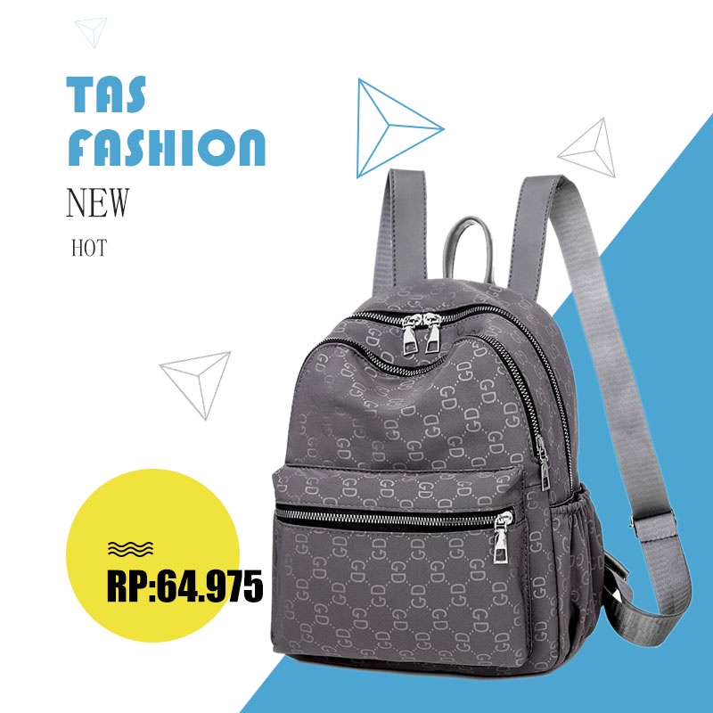 MinihomeT129 COD Tas Import Ransel Wanita Cantik Tas Sekolah Backpack Stylish Tas Motif GD Tas Impor