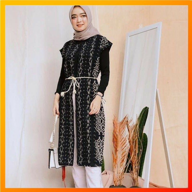 Jual Baju Batik Tenun Outer Tenun Outer Etnik Dress Tenun Dress Etnik