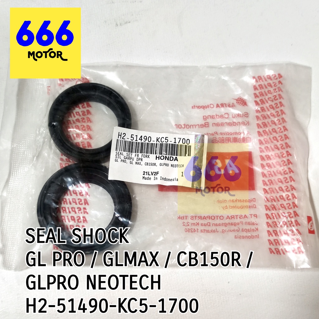 SEAL AS SHOCK DEPAN GL PRO / GL MAX / CB150R / GL PRO NEOTECH ASPIRA H2-51490-KC5-1700 ASLI