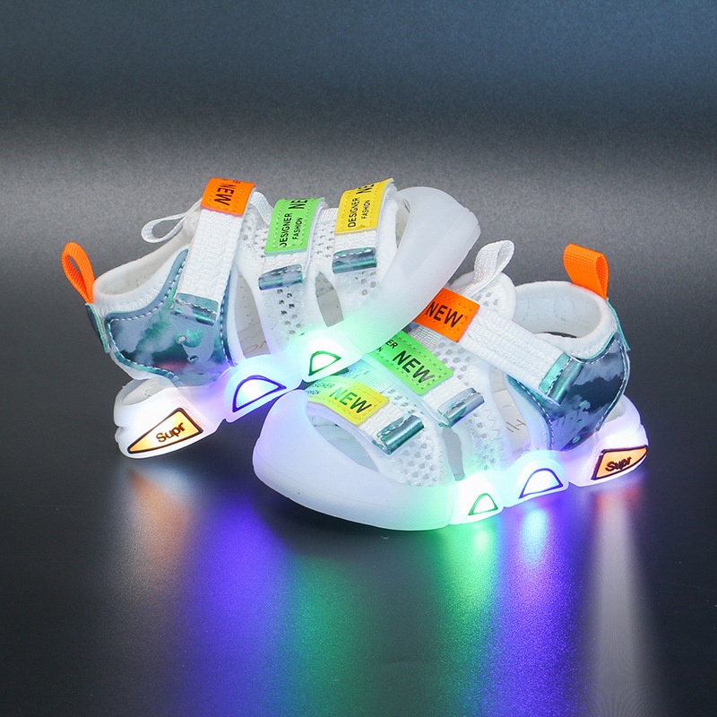 Sandal Sepatu LINES With Led Sandal Fashion Sandal Anak Import Size 21-27 Usia 1-4 Tahun