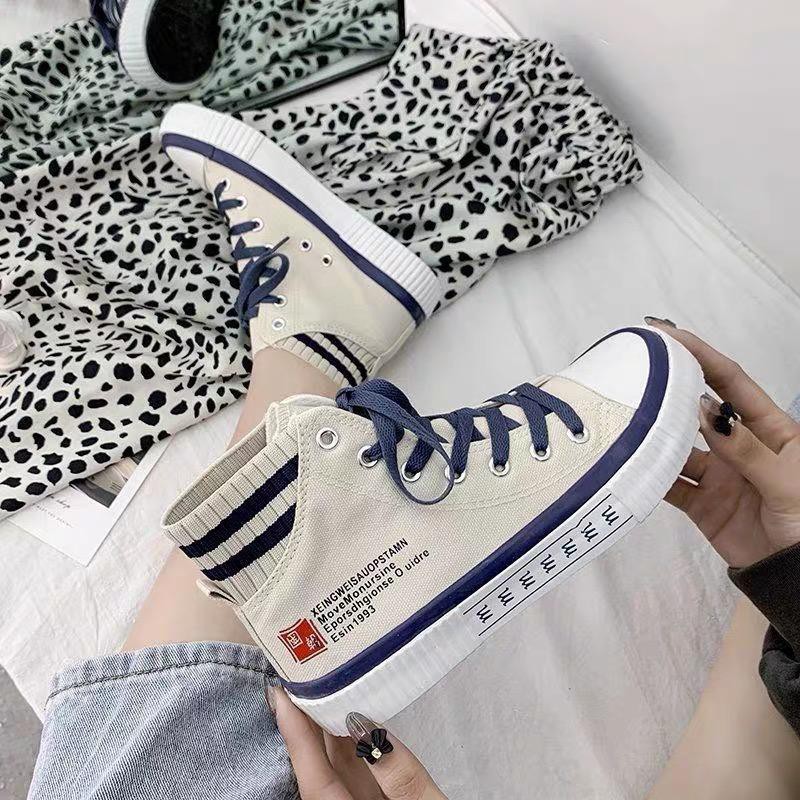 Free BOX Sepatu Sneakers Wanita Import Sepatu Kanvas Wanita Kasual Polos Tali Premium Quality Sepatu Wanita Sneakers Wanita Model Korea Import Premium Quality NS7223