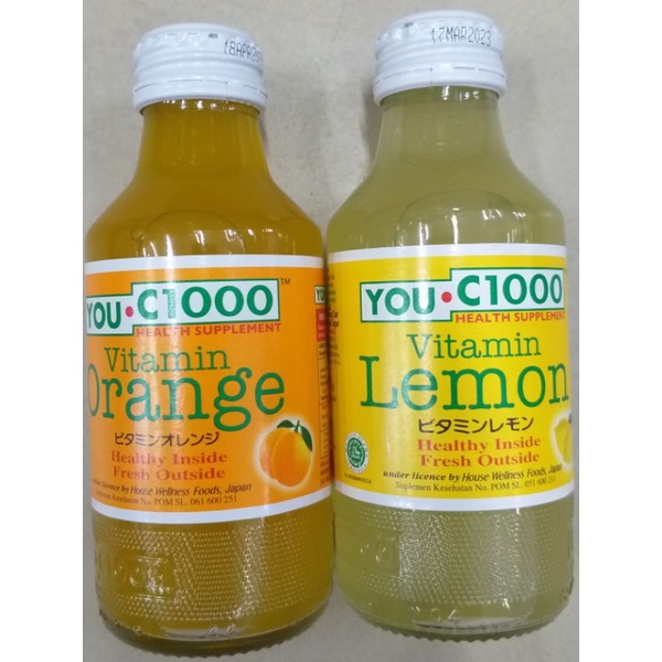 

you c1000 vitamin orange & lemon 140ml