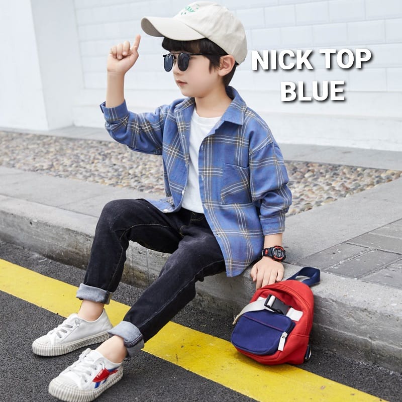 BAJUKIDDIE NICK TOP KEMEJA CASUAL FASHION ANAK COWOK KOREA IMPORT