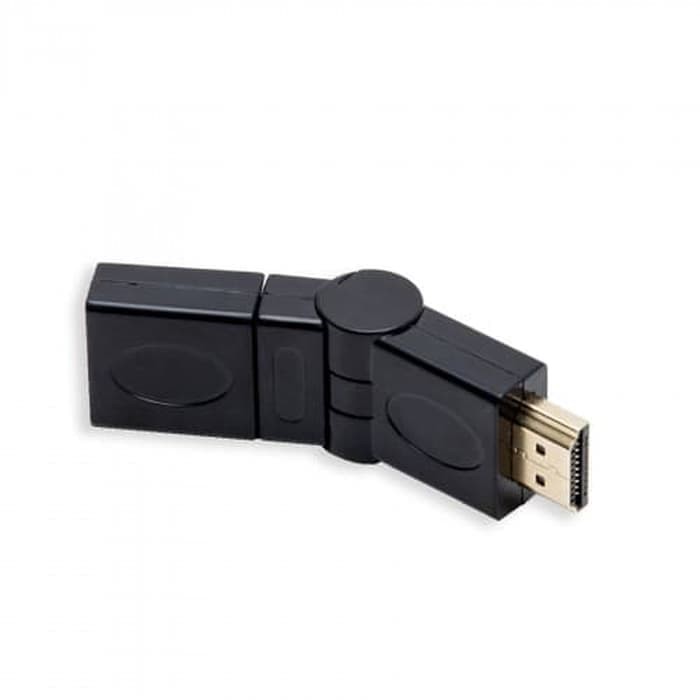 KONEKTOR CONNECTOR GENDER HDMI MALE FEMALE 180 DERAJAT PENGANTI HDMI