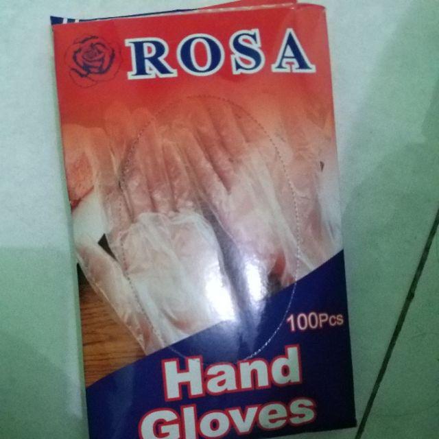Sarung Tangan Plastik Rosa Isi 100pcs