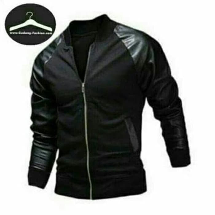 jaket kulit pria,jaket kulit sintetis pria,jaket KULIT pria kombinasi flacee