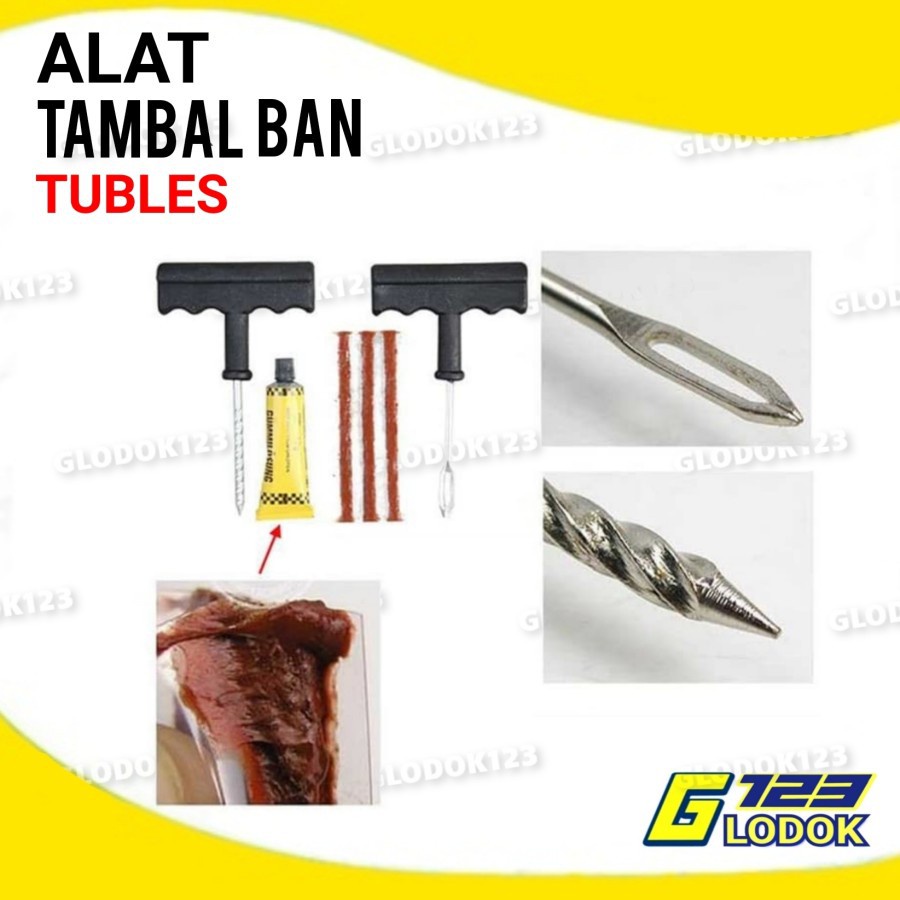 Alat Tambal Ban Tubles Ban Mobil Ban Motor Anti Ban Bocor