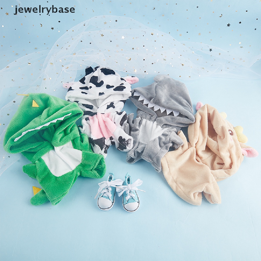 (jewelrybase) Mainan Piyama Onesie Dinosaurus 20cm Untuk Aksesoris Boneka