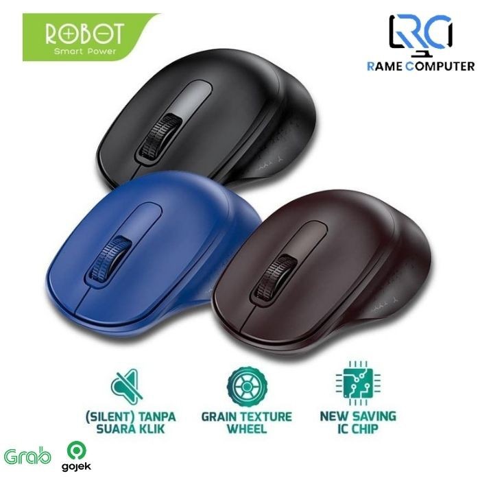 Mouse Robot M312 2.4G Wireless Mouse Silent Key 1600DPI 500Hz - Original