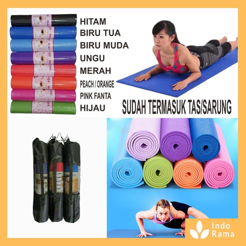 MATRAS YOGA / YOGA MAT / MATRAS / MATRAS YOGA MAT / MATRAS OLAHRAGA 6MM