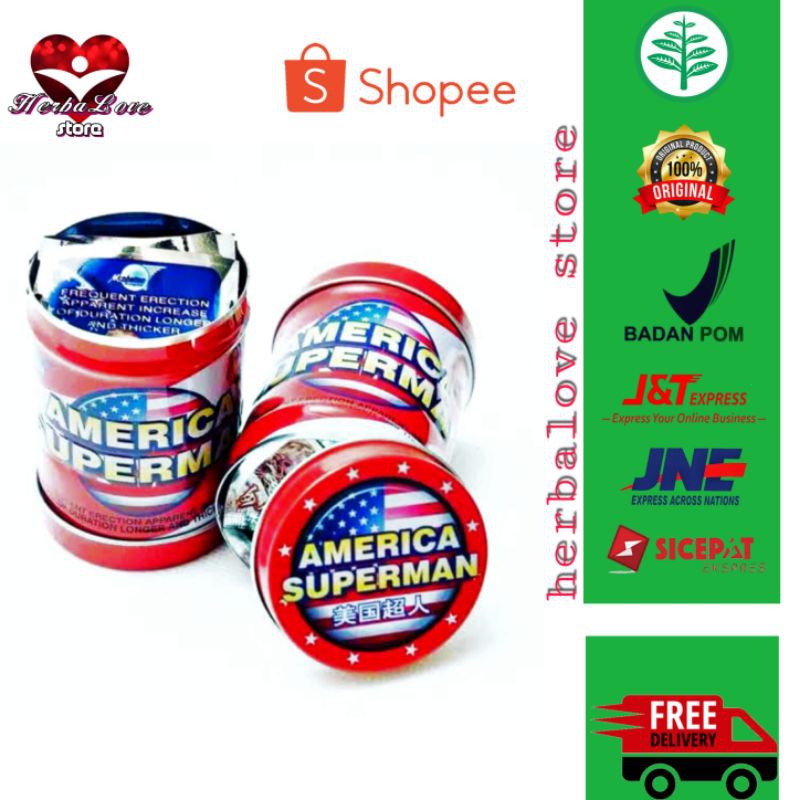 Jual America Superman Pill Obat Kuat Import Tahan Lama Setara Viagra Indonesia Shopee Indonesia