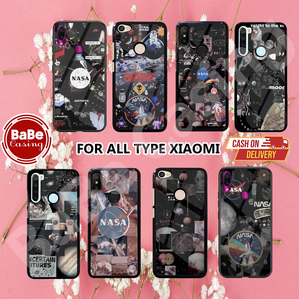 Case XIAOMI REDMI NOTE 5A PRIME NOTE 6 NOTE 7 NOTE 8 case NASA Case hp kondom hp case aesthetic case