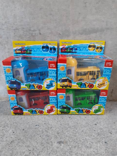 Mainan Bus Tayo Garasi Push &amp; Go Launcher - Garage Bis Anak Edukatif