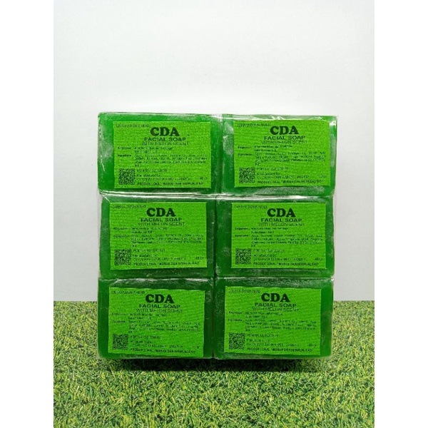 SABUN BATANG CDA HIJAU BPOM // FACIAL SOAP WITH MELON SCENT ( ISI 12 PCS )