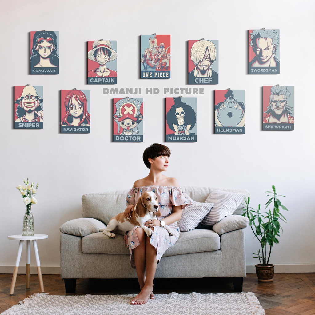 POSTER KAYU ANIME ONE PIECE / HIASAN DINDING ANIME ONE PIECE / HIASAN DINDING POSTER KAYU / POSTER D