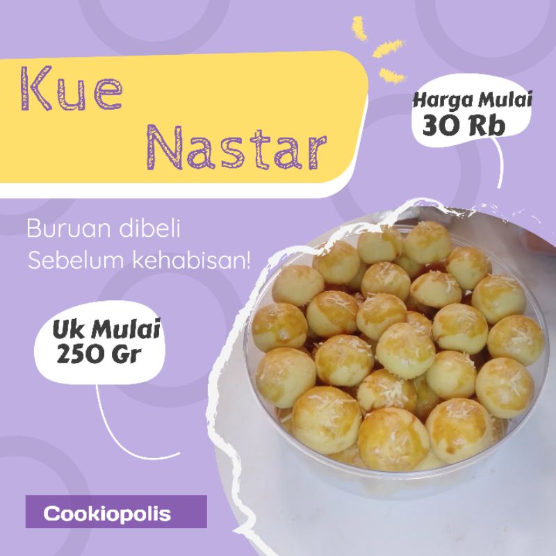 

Kue Nastar Kue Kering Lembut Isian Full Renyah Cookiopolis