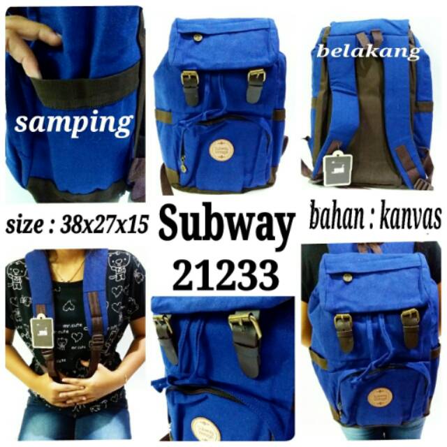 Tas ransel subway 21233 tas ransel murah tas wanita terbaru