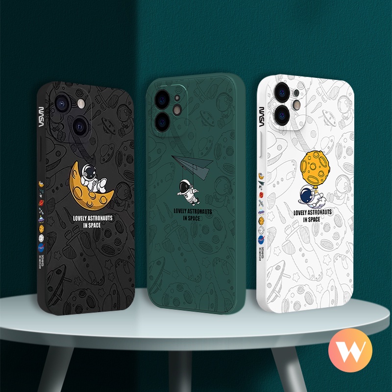 Soft Case Tpu Motif NASA NFC Untuk Xiaomi Redmi Note 8 9 10 10s 10pro max plus Mi Poco M3 X3 Pro Redmi 9A 9 10 9T 9C