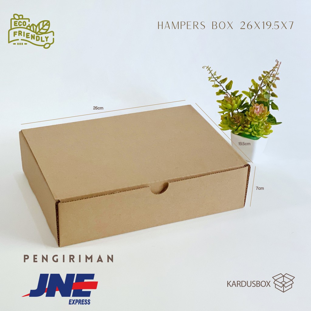 Jual 10pcs Kardus Box Hampers 26x195x7cm Shopee Indonesia 2542