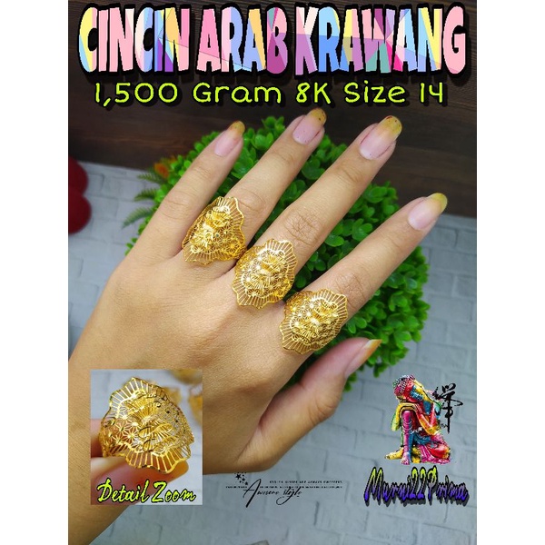 CINCIN ARAB KRAWANG EMAS ASLI
