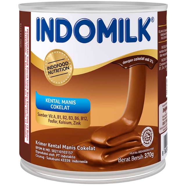 

Susu Kental Manis Indomilk Cokelat 370 gr Kaleng