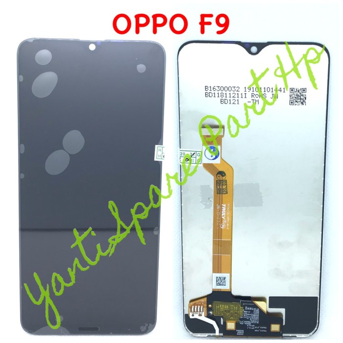 TERBARU- BISA COD Lcd Touchscreen Oppo F9 Fullset Original Terlaris New - Hitam, ORI
