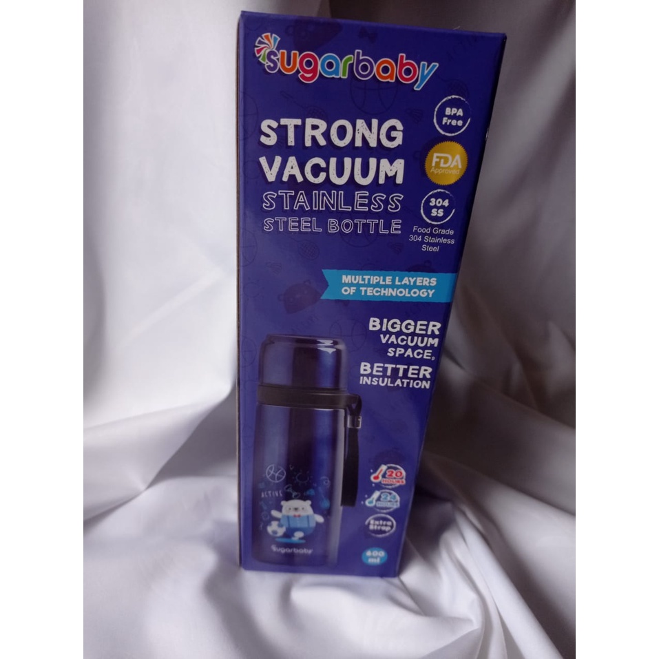 SUGARBABY | BOTOL TERMOS MINUM BAYI BABY ANAK STAINLESS STEEL BPA FREE STRONG VACUUM MAROON LIMITED EDITION